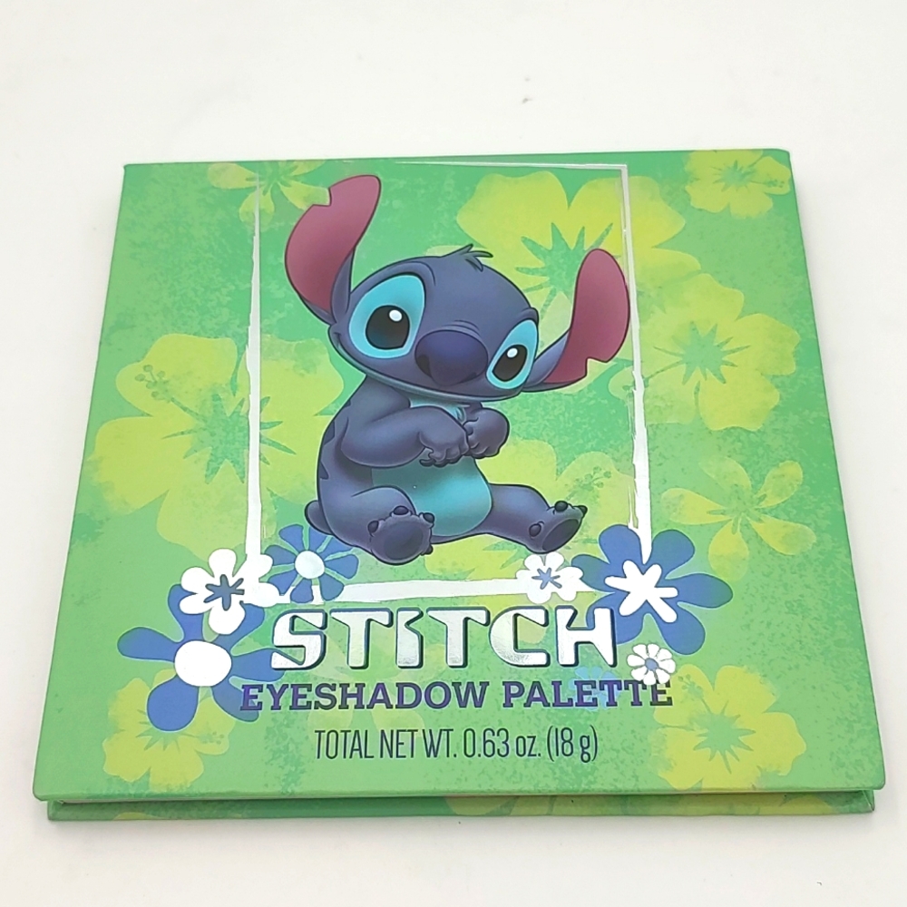 Disney Stitch Eyeshadow Palette 9 Shades Hibiscus Designs & Mirror